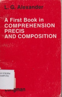 A First Book In Comprehension Precis And Composition