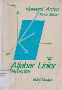 Aljabar Linier Elementer Edisi Ketiga