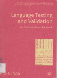 Language Testing And Validation