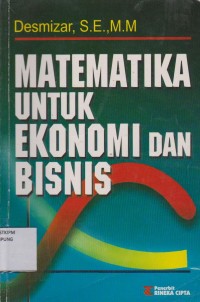 Matematika Untuk Ekonomi Dan Bisnis