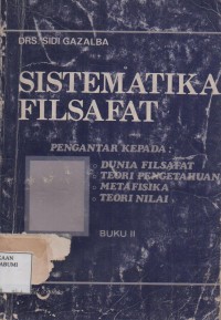 Sistematika Filsafat