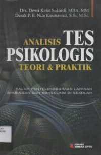 Analisis Tes Psikologis Teori dan Praktik