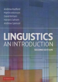 Linguistics An Introduction