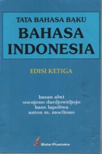 Tata Bahasa Buku Bahasa Indonesia