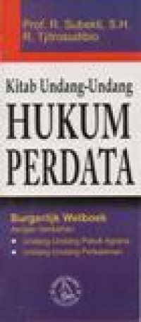 Kitab Undang-undang Hukum Perdata