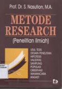 Metode Research; Penelitian Ilmiah