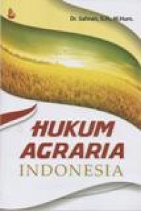 Hukum Agraria Indonesia