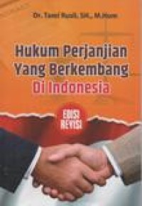 Hukum Perjanjian yang Berkembang  di Indonesia