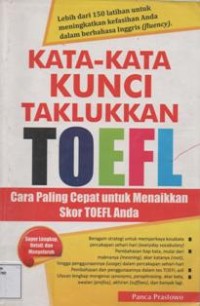 Kata - Kata Kunci Taklukan Toefl