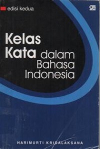 Kelas Kata dalam Bahasa Indonesia