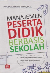 Manajemen Peserta Didik Berbasis Sekolah