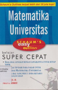 Matematika Universitas ; Schaum's Easy Outlines