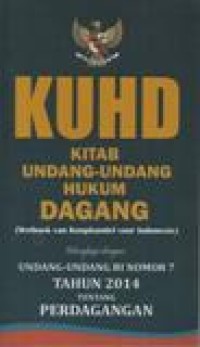 KUHP; Kitab Undang-Undang Hukum Dagang