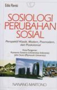 Sosiologi Perubahan Sosial