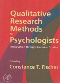 Qualitative Research Methods for Psychologists: Introduction through empirical studies