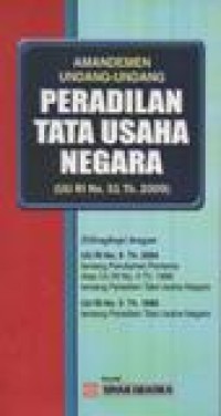 Amandemen Undang-Undang Peradilan Tata Usaha Negara